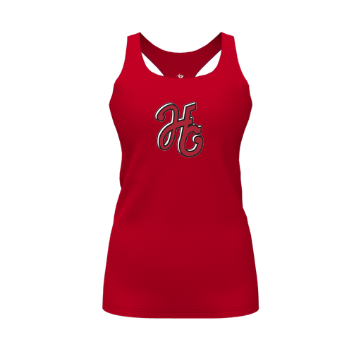 [FT0TRBRD-FYS-LOGO1] Decker Racerback Tank Top (Female Youth S, Red, Logo 1)
