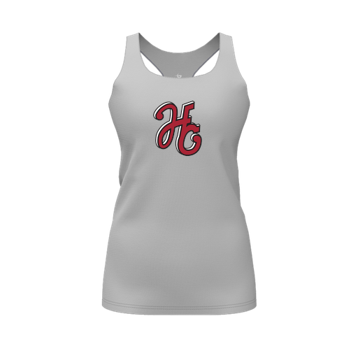 [FT0TRBGY-FYS-LOGO1] Decker Racerback Tank Top (Female Youth S, Gray, Logo 1)