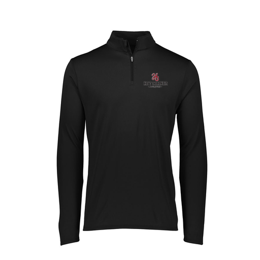 [FTLQFLBK-FAXS-LOGO2] Decker Women's Flex-Lite 1/4 Zip Shirt (Female Adult XS, Black, Logo 2)