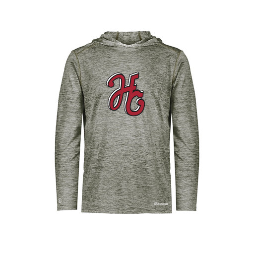 [FOLHCGGY-AS-LOGO1] Decker Men's Charge Hoodie (Adult S, Gray, Logo 1)