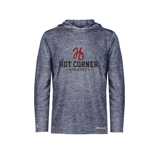 [FOLHCGNV-YS-LOGO2] Decker Youth Charge Hoodie (Youth S, Navy, Logo 2)