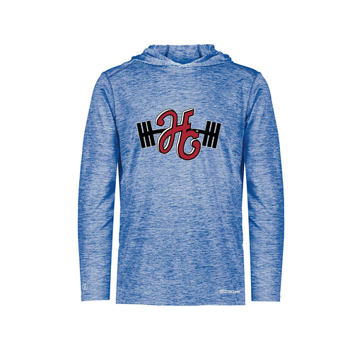 [FOLHCGRY-YS-LOGO3] Decker Youth Charge Hoodie (Youth S, Royal, Logo 3)