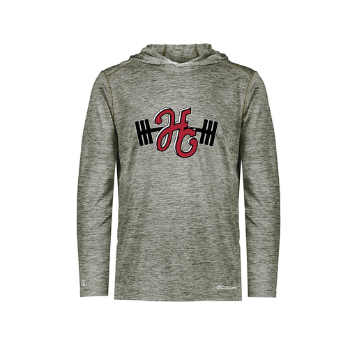 [FOLHCGGY-YS-LOGO3] Decker Youth Charge Hoodie (Youth S, Gray, Logo 3)