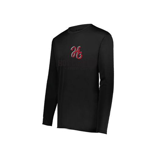 [222822.080.XS-LOGO2] Men's LS Smooth Sport Shirt (Adult XS, Black, Logo 2)