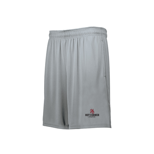 [229511.099.XS-LOGO2] Decker Men's Swift Short (Adult XS, Silver, Logo 2)