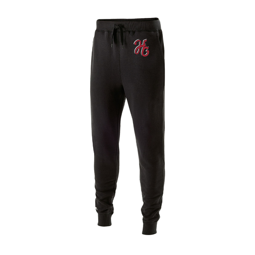 [229548.080.XS-LOGO1] Men's 60/40 Fleece Jogger (Adult XS, Black, Logo 1)