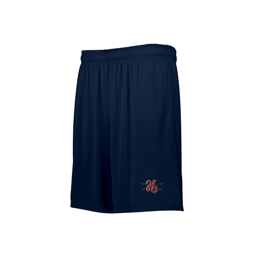 [229611.065.S-LOGO3] Decker Youth Swift Short (Youth S, Navy, Logo 3)