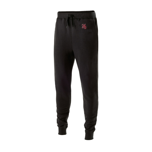 [229648.080.S-LOGO2] Youth 60/40 Fleece Jogger (Youth S, Black, Logo 2)