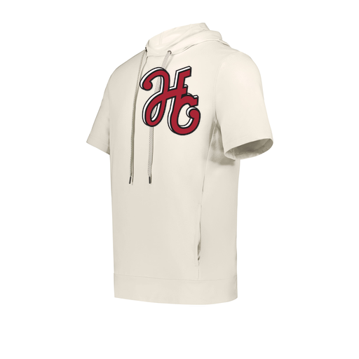 [222605-WHT-YS-LOGO1] YOUTH VENTURA SOFT KNIT SHORT SLEEVE HOODIE (Youth S, White, Logo 1)