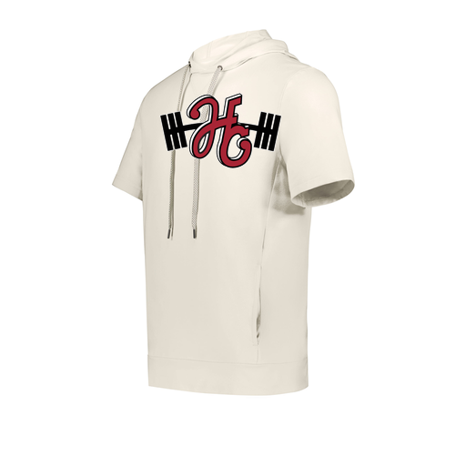 [222605-WHT-YS-LOGO3] YOUTH VENTURA SOFT KNIT SHORT SLEEVE HOODIE (Youth S, White, Logo 3)