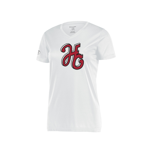 [222820.005.S-LOGO1] Ladies Movement Dri Fit Shirt (Female Adult S, White, Logo 1)