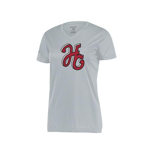 [222820.099.S-LOGO1] Ladies Movement Dri Fit Shirt (Female Adult S, Silver, Logo 1)