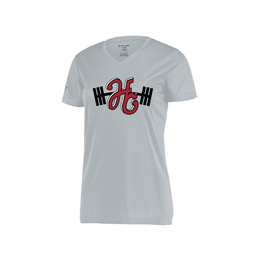 [222820.099.S-LOGO3] Ladies Movement Dri Fit Shirt (Female Adult S, Silver, Logo 3)