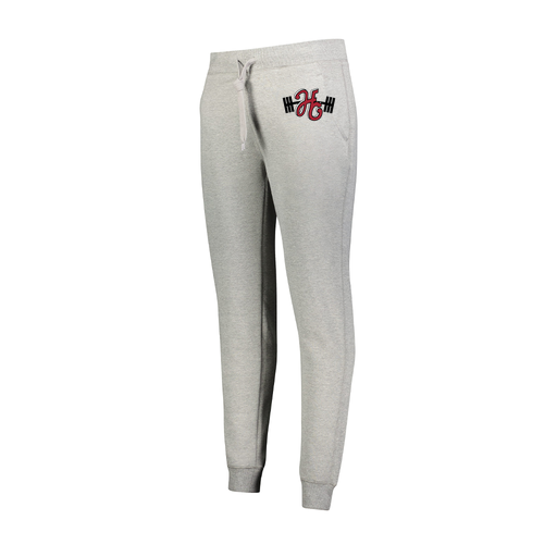 [229748.017.XS-LOGO3] Ladies 60/40 Fleece Jogger (Female Adult XS, Silver, Logo 3)