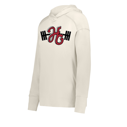 [222798-WHT-FAXS-LOGO3] Ladies Ventura Thin Knit Hoodie (Female Adult XS, White, Logo 3)
